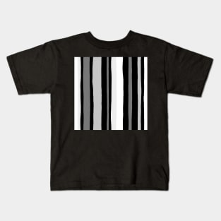 Striped black and white pattern Kids T-Shirt